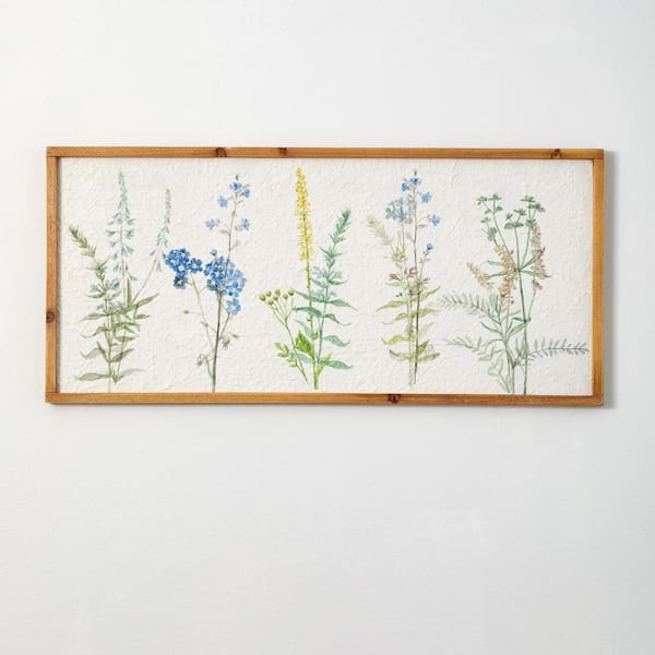 SULLIVANS 32" x 15" Herbs on Handmade Paper Framed Decorative Sign