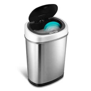 11.1 Gal. Stainless Steel Motion Sensing Touchless Trash Can