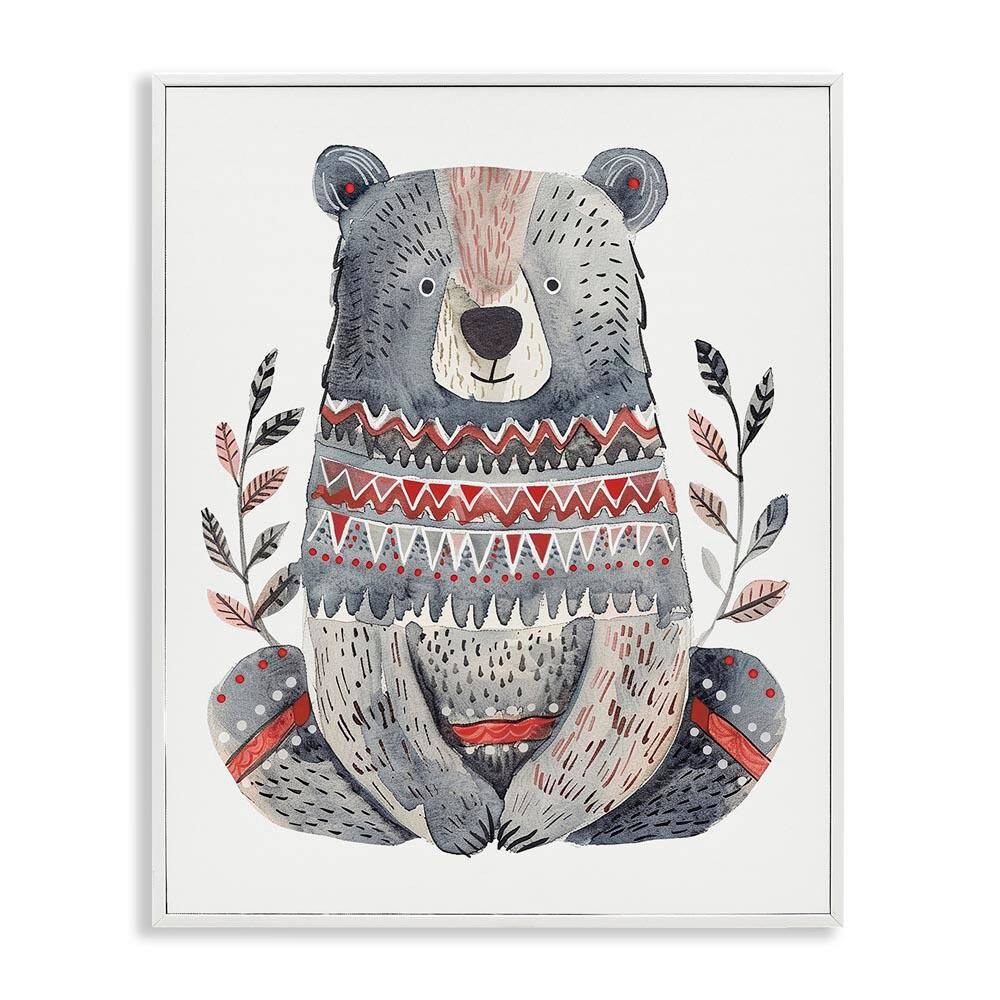Scandinavian Style Bear by LSR Design Studio White Framed Animal Giclee Art Print 20 in. x 16 in. price history on PriceWatchPro