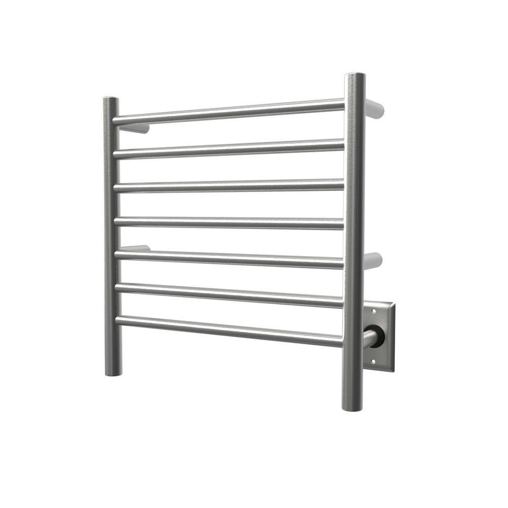 Radiant Small Brushed Stainless Steel Wall-Mounted Towel Warmer