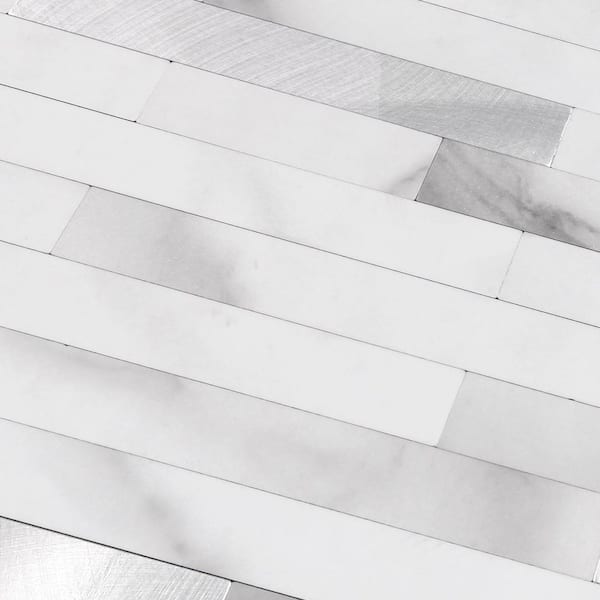 Marble Collection 6 in. x 12 in. PVC Peel and Stick Tile (20 sq. ft. /40-Pack)