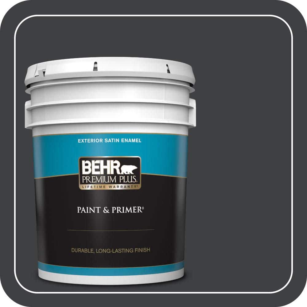 5 gal. Home Decorators Collection #HDC-MD-04 Totally Black Satin Enamel Exterior Paint & Primer price history on PriceWatchPro