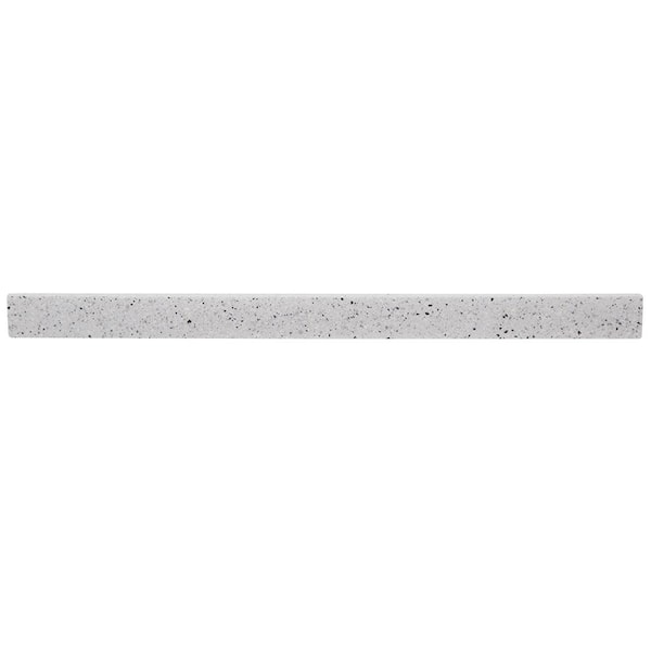 Home Decorators Collection 31 in. W Cultured Marble Vanity Backsplash in Silver Ash