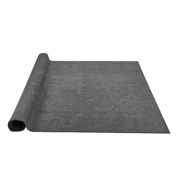 Rug Pad Gripper, 9 ft. x 12 ft., 0.24 in. Thick, Dual Surface Felt, Premium Comfort, Safe for All Floors, Gray
