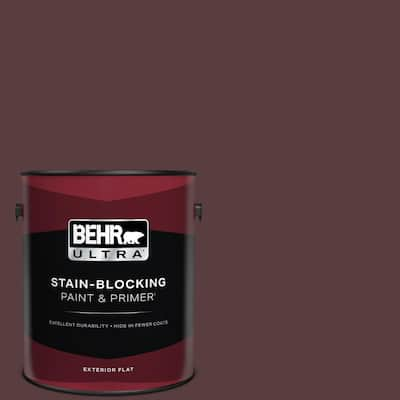 1 gal. #PPU1-02 Divine Wine Flat Exterior Paint & Primer