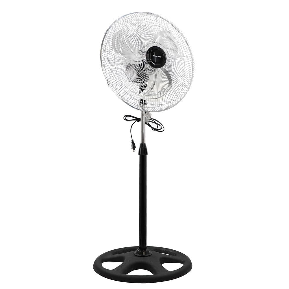 18 in. Chrome Hi-Speed Industrial Standing Fan price history on PriceWatchPro
