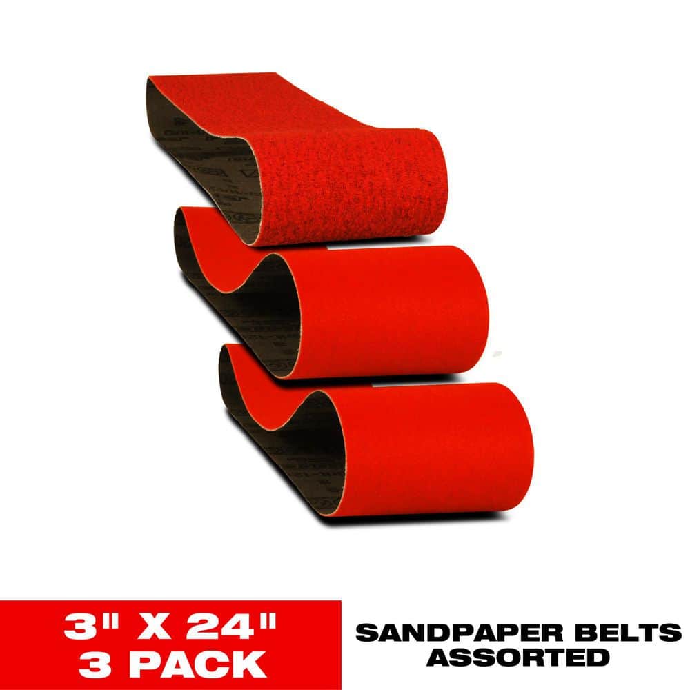 3 in. x 24 in. Assorted Sanding Belt Pack price history on PriceWatchPro
