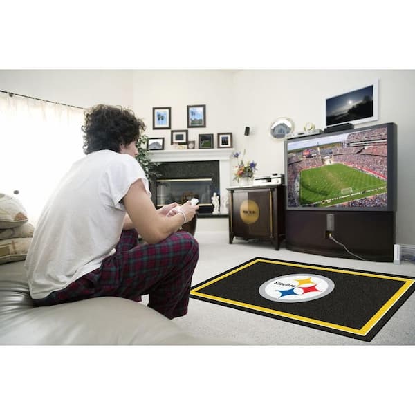 FANMATS NFL - Pittsburgh Steelers Mascot Mat 36 in. x 36 in. Indoor Area  Rug 20984 - The Home Depot