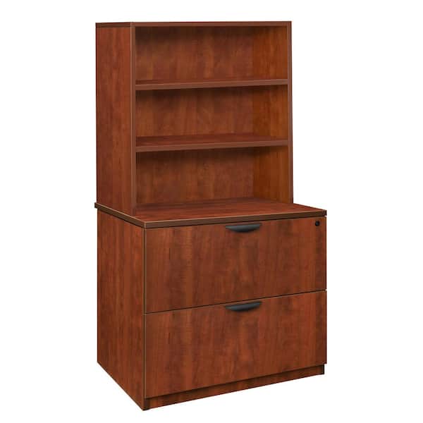 Regency Magons Cherry Lateral File with Open Hutch