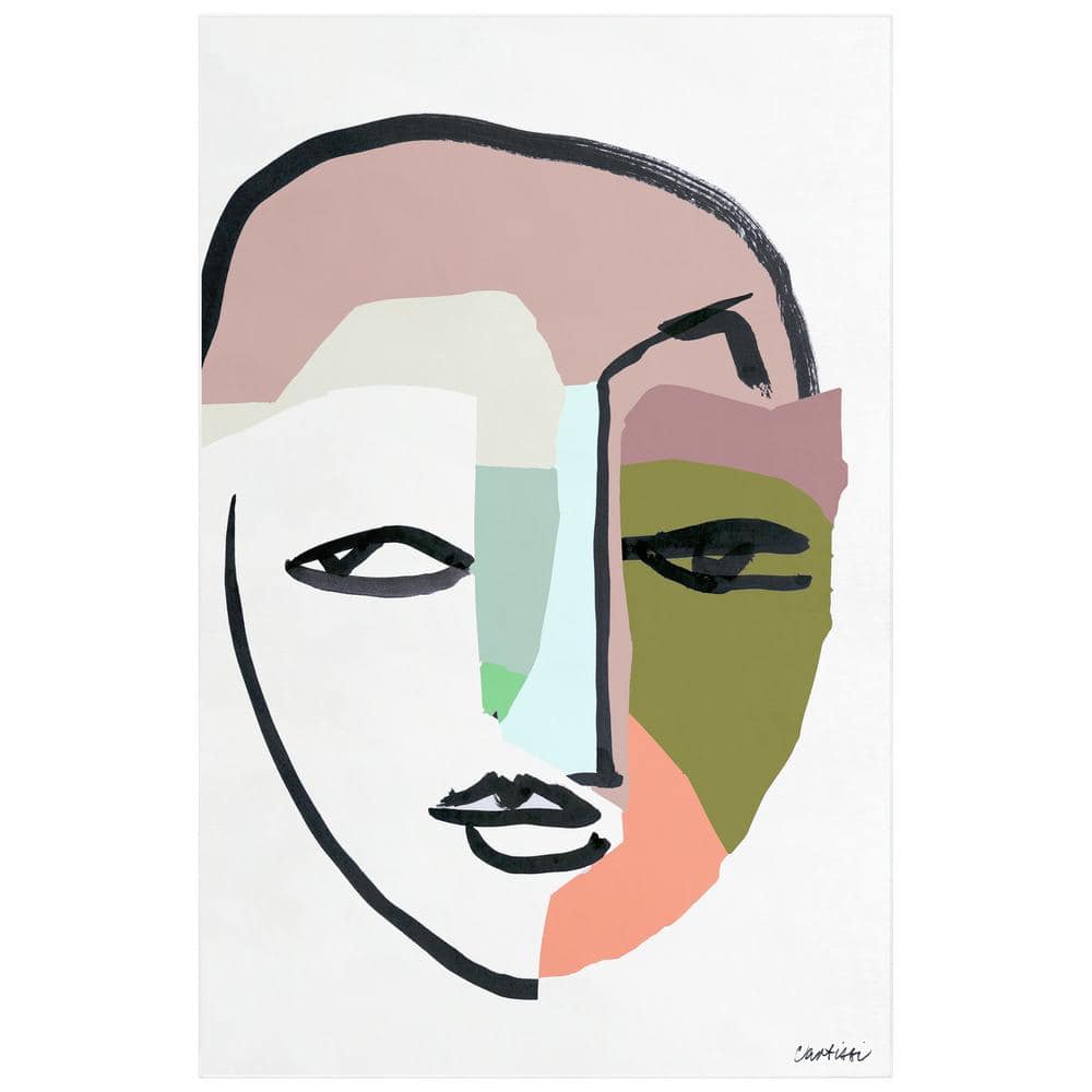 Multi-Colored 5 ft. x 8 ft. Expressions Unveiled II Washable Art Area Rug price history on PriceWatchPro