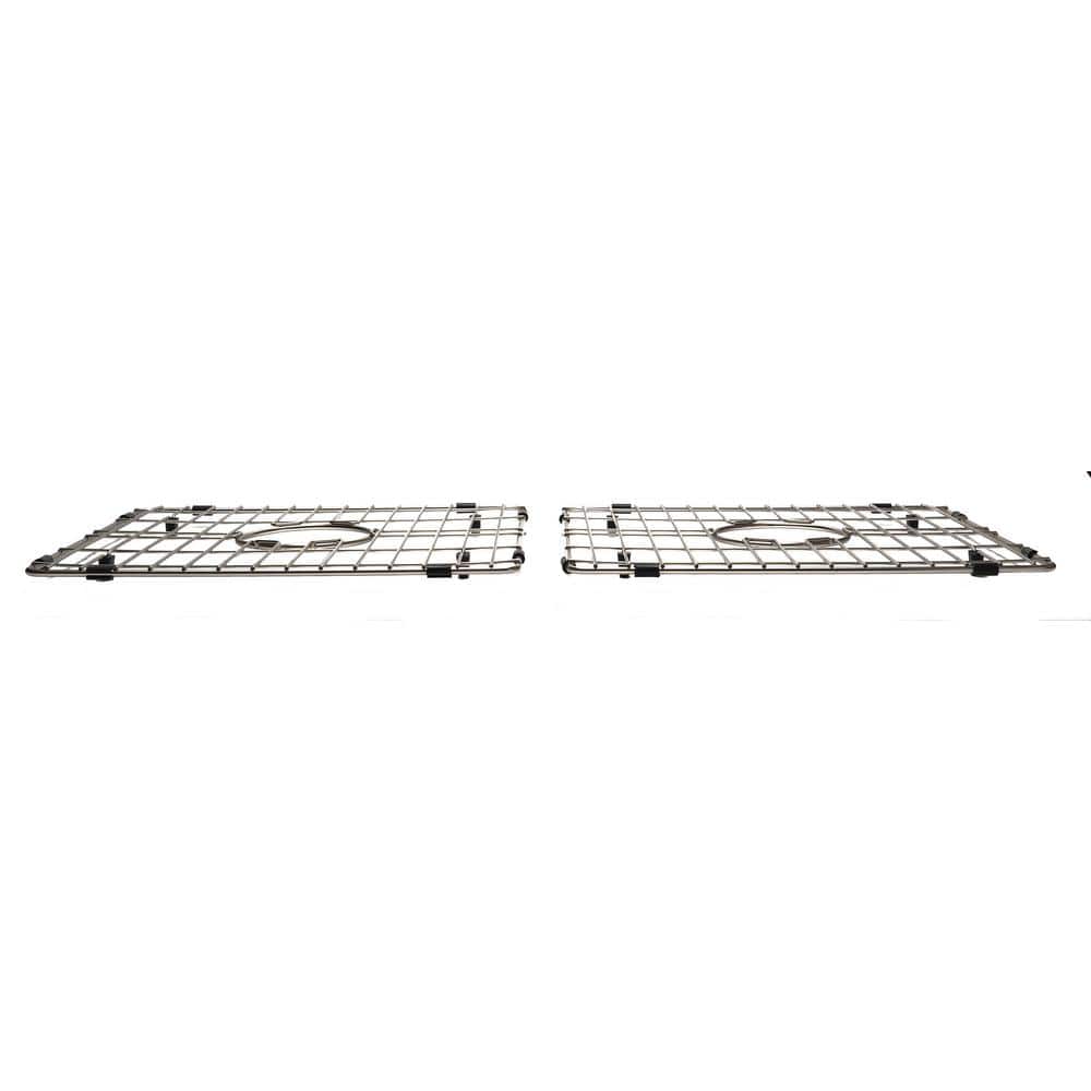 Brushed Stainless Steel Kitchen Sink Grid with Plastic Feet