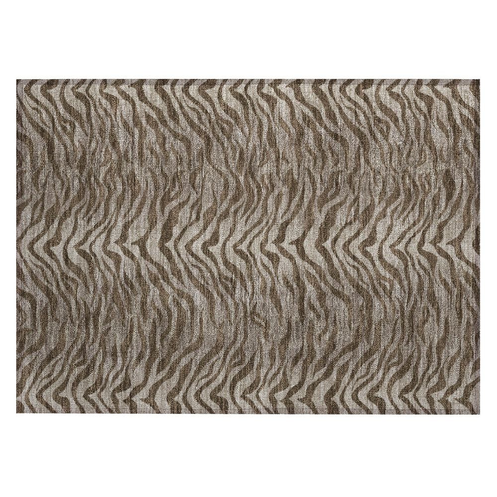 Chantille Machine Washable Indoor/Outdoor Abstract ACN2925 Chocolate 2 ft. x 3 ft. Accent Rug price history on PriceWatchPro