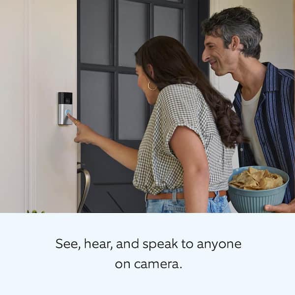 Ring Battery Doorbell with Head-to-Toe HD Video, Live View with 2-Way Talk, and Motion Detection and Alerts - Venetian Bronze