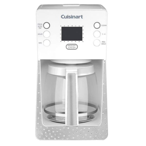 Cuisinart Crystal 14-Cup Programmable Coffee Maker in White