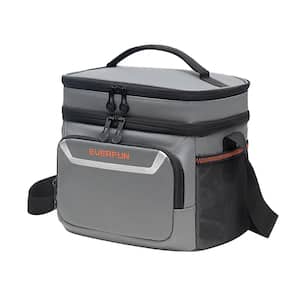 19 .76 qt. Medium Insulated Cooler Bag Reusable Waterproof Leak-Proof Lunch Cooler for Travel, Work and Picnic, Gray