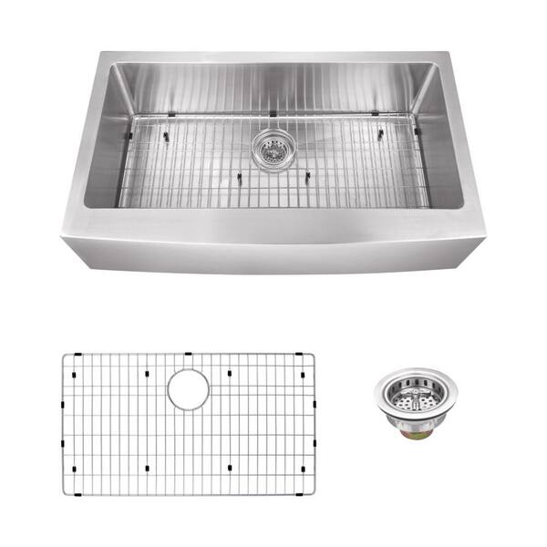 Ipt Sink Company Farmhouse A Front 36 In 16 Gauge Stainless Steel Single Bowl Kitchen Brushed Iptapsblp The Home Depot Ipt Sink Company Farmhouse A Front, Farmhouse Sink Mat