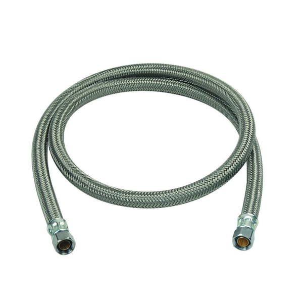 BrassCraft 3/8 in. Compression x 3/8 in. Compression x 48 in. Braided  Polymer Dishwasher Supply Line B1-48DW F - The Home Depot