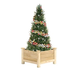 24 in. L x 24 in. W x 17 in. H Original Cedar Elevated Planter