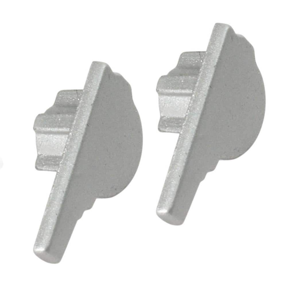 FLORENTOSTEP 0 in. D x  0.43 in. W x 0 in. L Endcap left die-cast Silver Molding and Transition Trim price history on PriceWatchPro