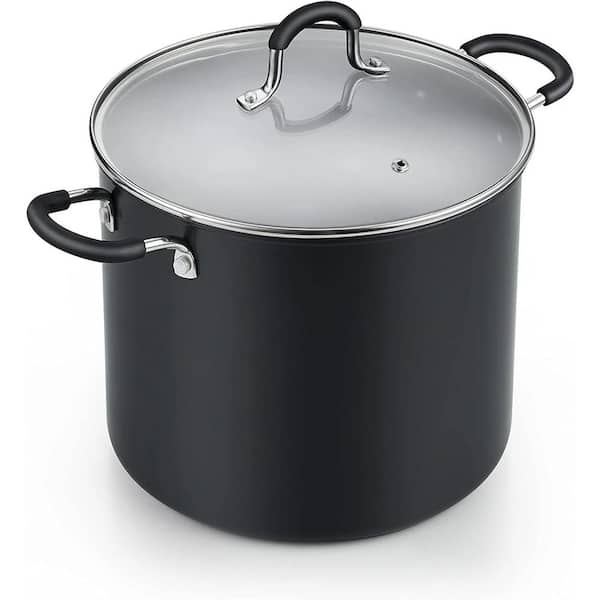 Cook N Home 02730 10 Quart Hard Anodized Nonstick Stockpot with Lid