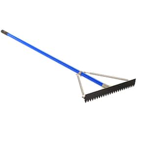 24 in. Base/Lute Rake with 6 ft. Aluminum Handle