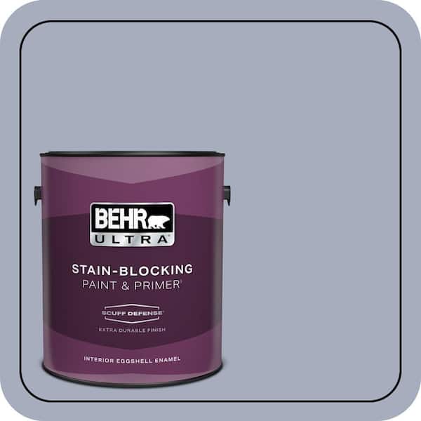 BEHR ULTRA 1 gal. #ICC-55 Hydrangea Blossom Extra Durable Eggshell Enamel Interior Paint & Primer