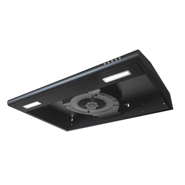 Black Range Hood Under Cabinet 30 inch Kitchen Hood Vent with 3 Speed  Exhaust Fan, CIARRA CAB918B75 - Yahoo Shopping