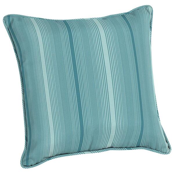 ARDEN SELECTIONS Acrylic 20 in. Aegean Stripe Outdoor Throw Pillow