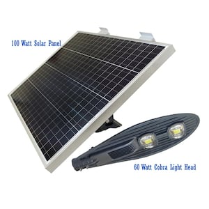 60-Watt 7500 Lumens Gray Outdoor Integrated LED Area Light with Detachable Cobra Head Smart Function