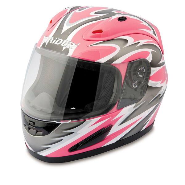 Raider X-Large Adult Pink Full Face Street Helmet