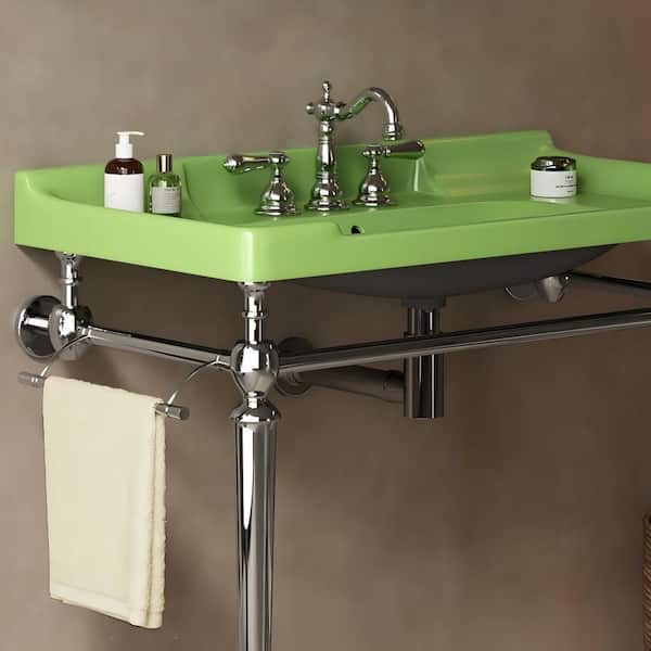Ximuprmy 36 in. Single Sink Freestanding Chrome Bath Vanity with