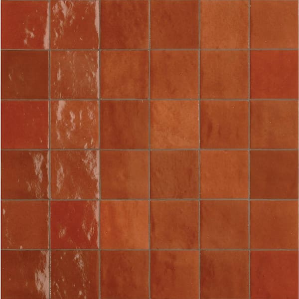 Marazzi Zellige Carallo 4 in. x 4 in. Glazed Ceramic Wall Tile (5.81 sq. ft./Case)