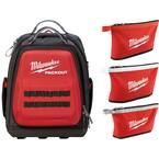15 in. PACKOUT Backpack with 3-Pack Zipper Tool Bags