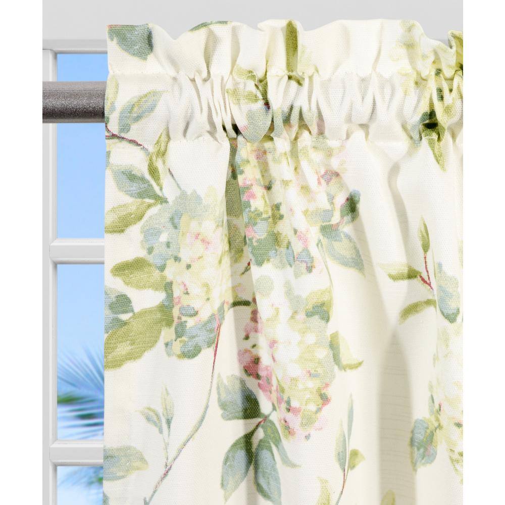 Abigail Floral Multi Cotton-Blend Room Darkening Window Curtains, Set of 2