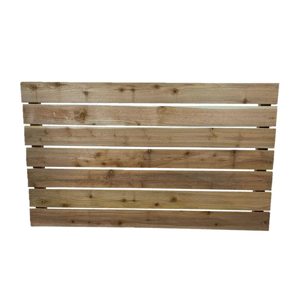Redwood Empire 42 in. x 6 ft. Cedar Horizontal Spaced Flat Top Wood