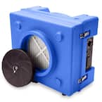 1/3 HP 2.5 Amp HEPA Air Scrubber Purifier for Water Damage Restoration Negative Air Machine in Blue