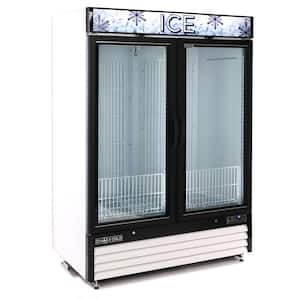 MXM2-48FHC-ICE 54 in. Glass Door Ice Merchandiser Freezer, 48 cu. ft. Storage, Double Door