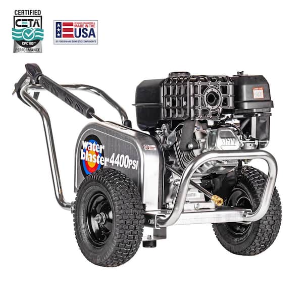 4400 PSI 4.0 GPM Belt Drive Gas Pressure Washer, CRX420 Engine, Aluminum Frame, Heavy-Duty Commercial Cold Water