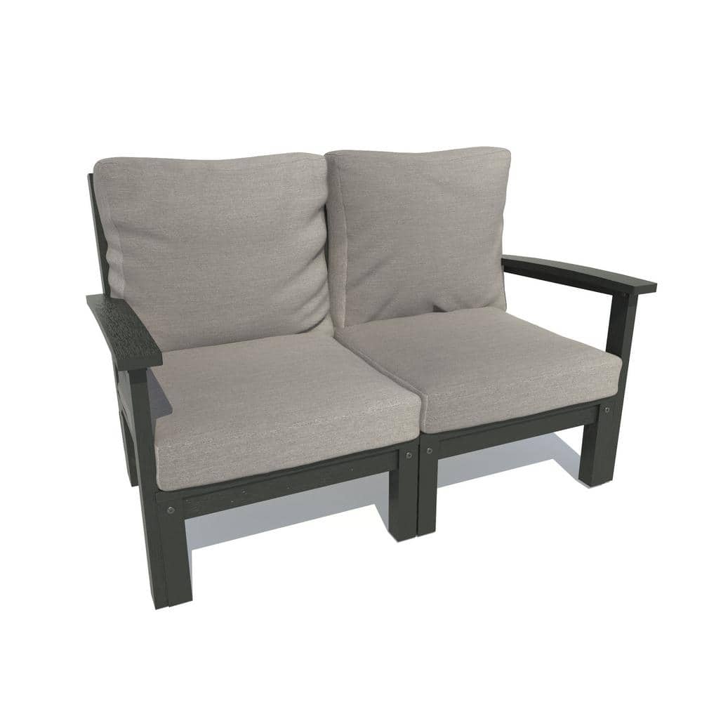 Highwood Bespoke 1Piece Plastic Outdoor Deep Seating Loveseat with