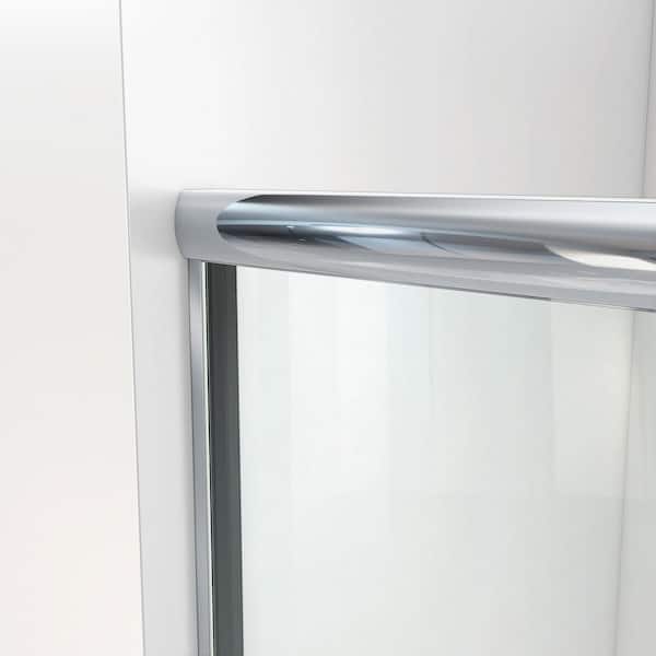 Bootz Industries - Bootz Aloha 56-60 in. W x 70 3/8 in. H Semi-Frameless Sliding Shower Door in Chrome