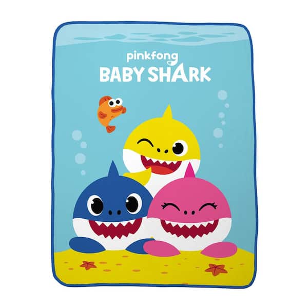Baby Shark By Nickelodeon Presented By David Textiles 44 Cotton Party  Fabric By The Yard, Pink