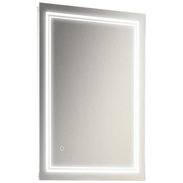 Unbranded 31.5 in. W x 23.5 in. H Rectangle Framless Mirror Wall Mirror Bathroom Vanity Mirror