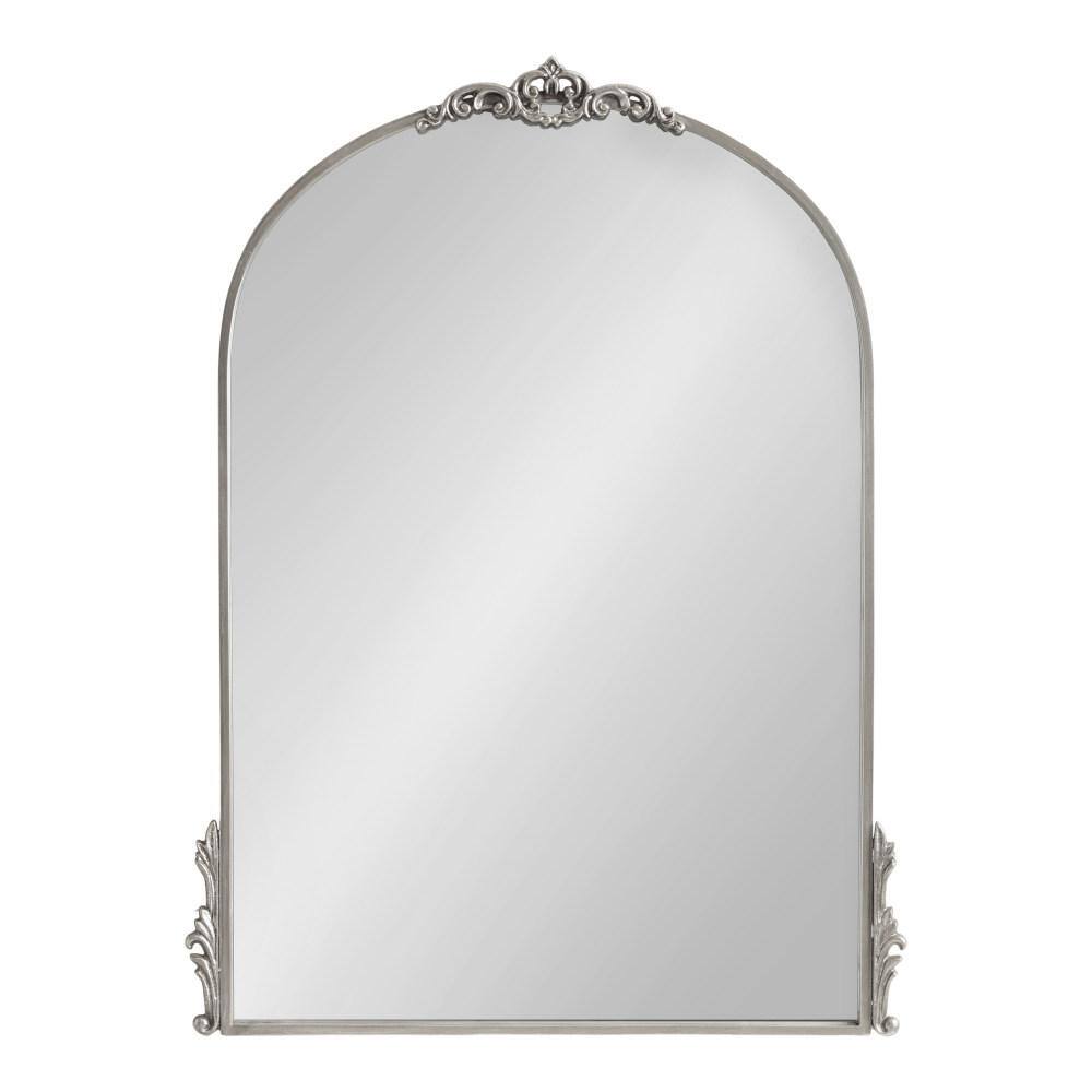 Myrcelle Silver Ornate Arched Wall Mirror 25" x 33"