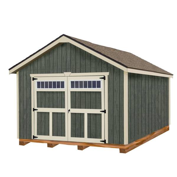 Best Barns Dover 12 Ft X 16 Ft Wood Garage Kit With Floor Dover1216f The Home Depot 0796