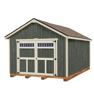 Dover 12 ft. x 24 ft. Wood Garage Kit with Floor