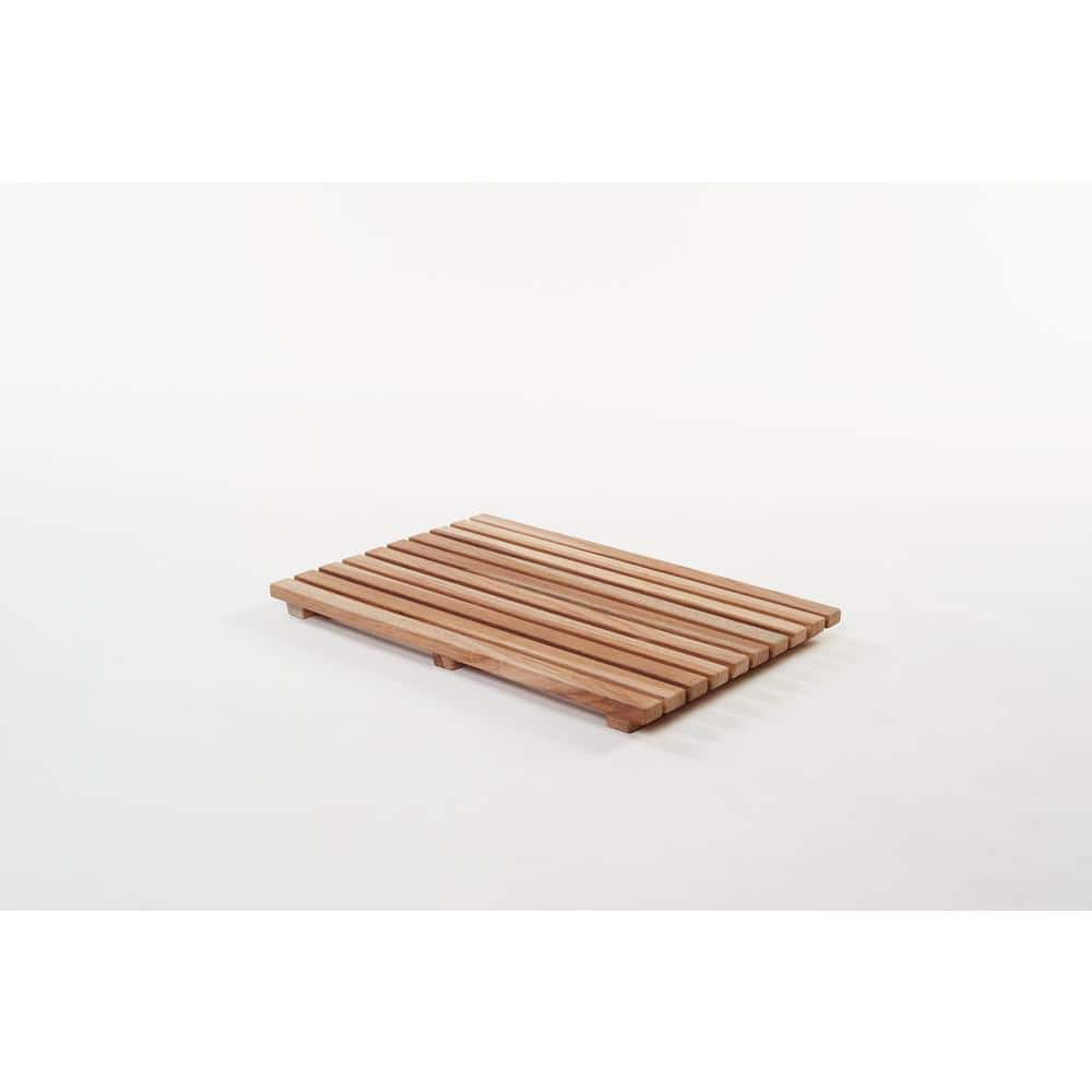 20 in. x 14 in. Gala Bathroom Shower Mat in Teak