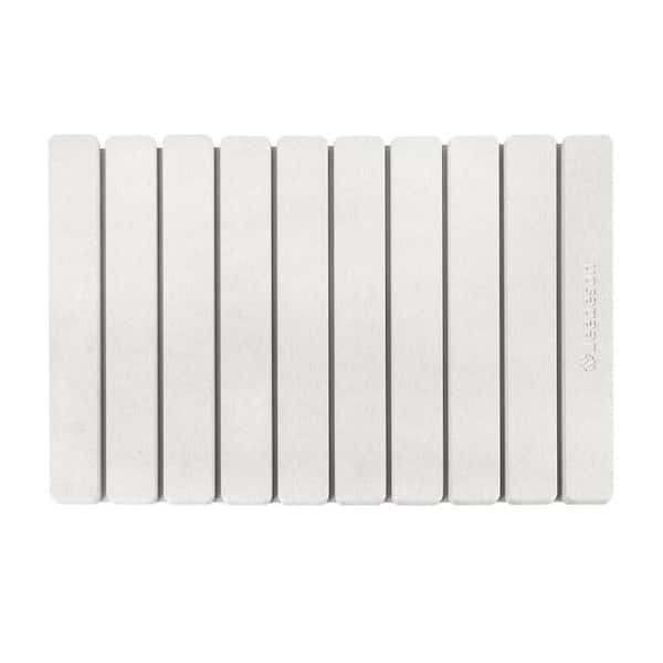15.35 in.  x 23.62 in.  Diatomaceous Earth Bath Mat, Super Absorbent Quick-Drying Stone Bath Mat, Easy to Clean, Beige
