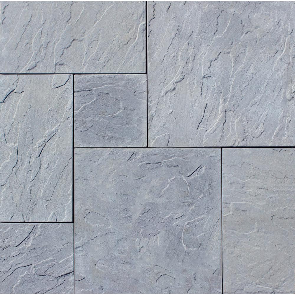 Patio-on-a-pallet 10 ft. x 10 ft. Gray Dutch York-Stone Concrete Pavers (44 Pieces/100 Sq Ft) -  Nantucket Pavers, 31021