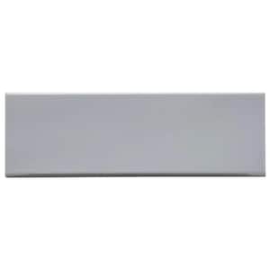 Remington Gray 3.93 in. x 11.81 in. Polished Porcelain Wall Bullnose Tile
