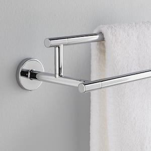 Trinsic 24 in. Double Towel Bar in Chrome